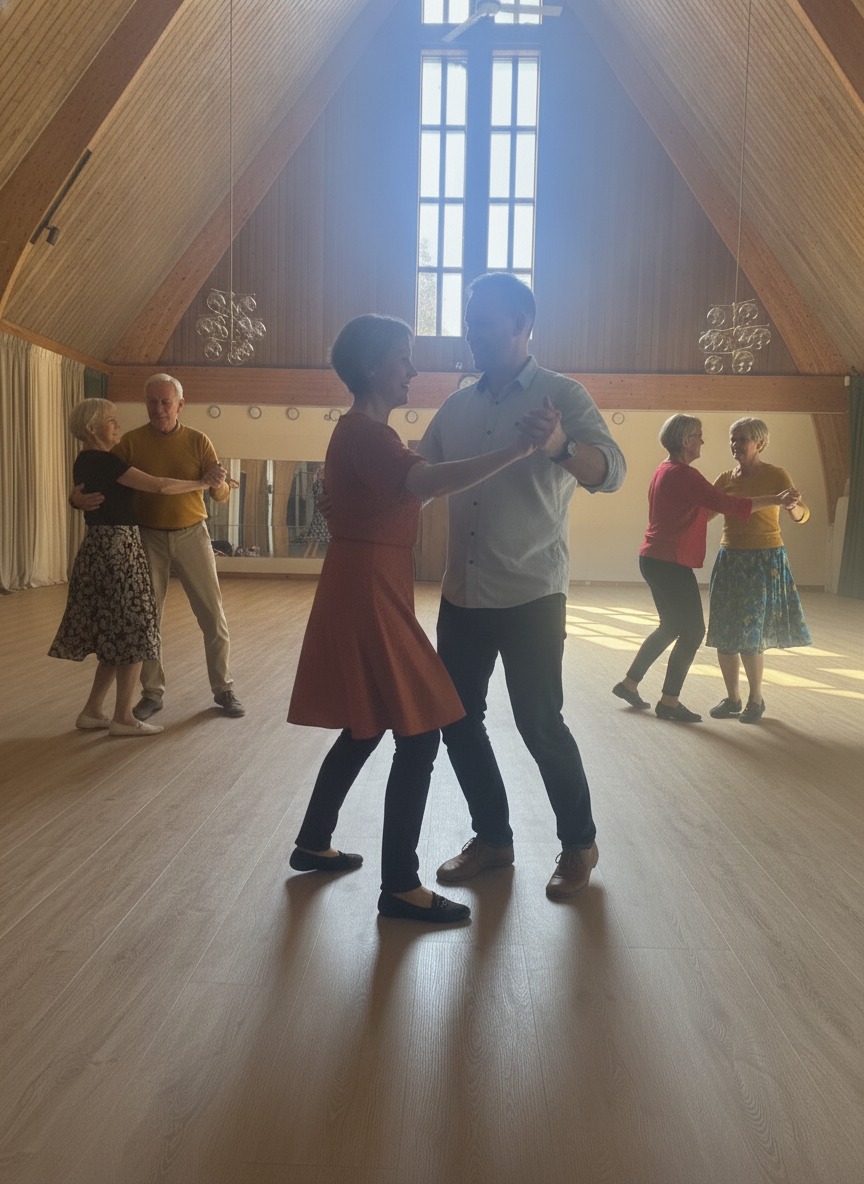 Par som dansar bugg i Core Annexet i Tungelsta